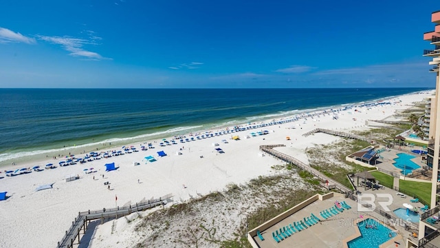 24230 Perdido Beach Blvd Unit 3112, Orange Beach, AL 36561 - bird's eye view with a view of the beach and a water view
