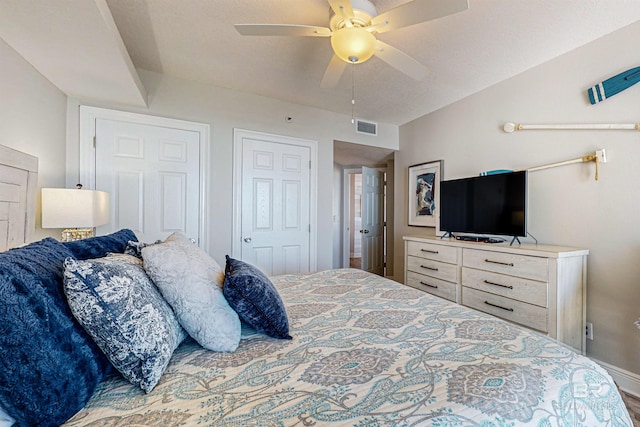 25020 Perdido Beach Blvd Unit 1101B, Orange Beach, AL 36561 - bedroom with ceiling fan