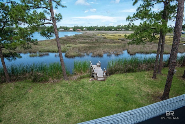 112 W 8th Ave Unit 7, Gulf Shores, AL 36542 - view of yard featuring a water view