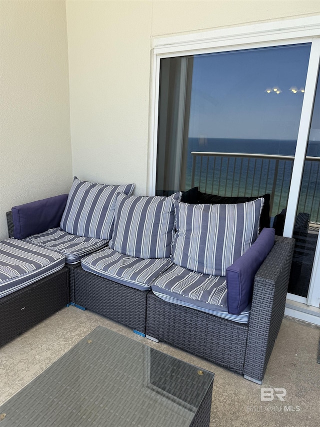 exterior space with a balcony
