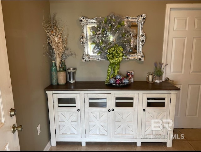 room details with tile floors