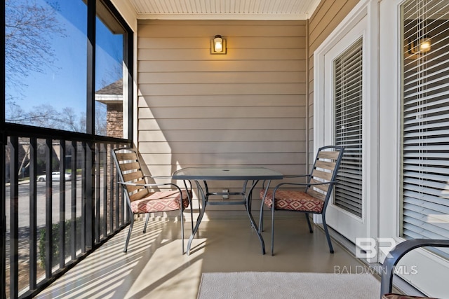 view of balcony