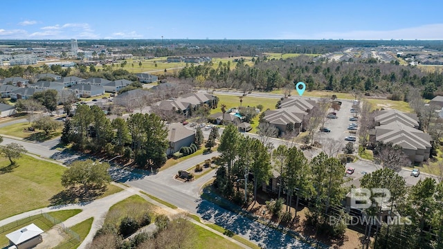 birds eye view of property featuring a residential view