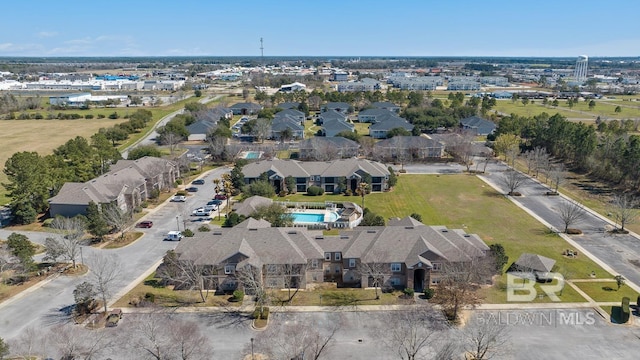 birds eye view of property