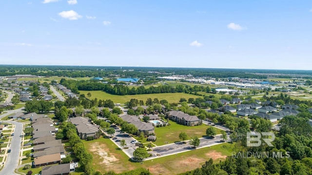 bird's eye view featuring a residential view