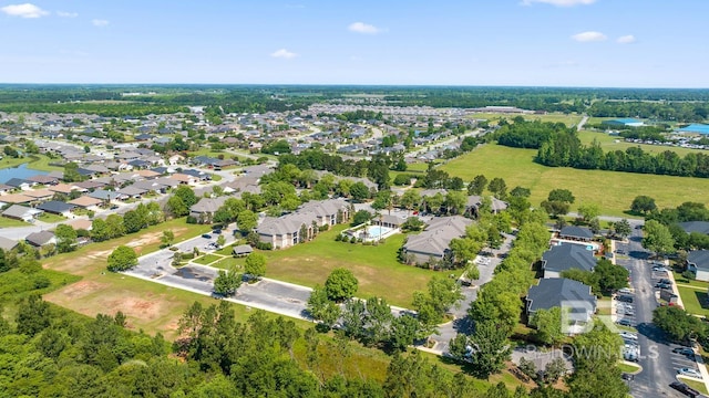 bird's eye view with a residential view