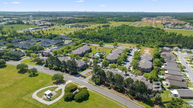 drone / aerial view with a residential view