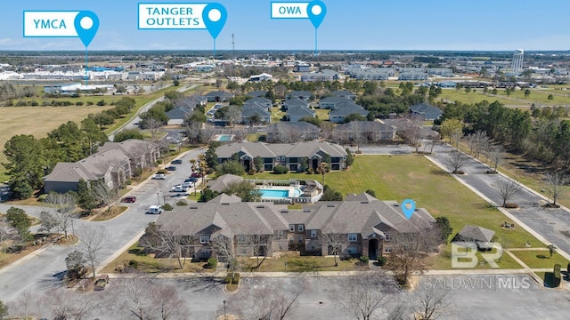 birds eye view of property