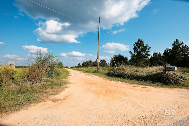 view of road