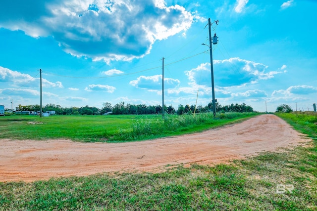 view of home's community featuring a rural view