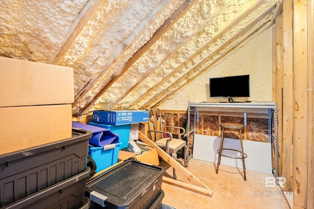 view of attic