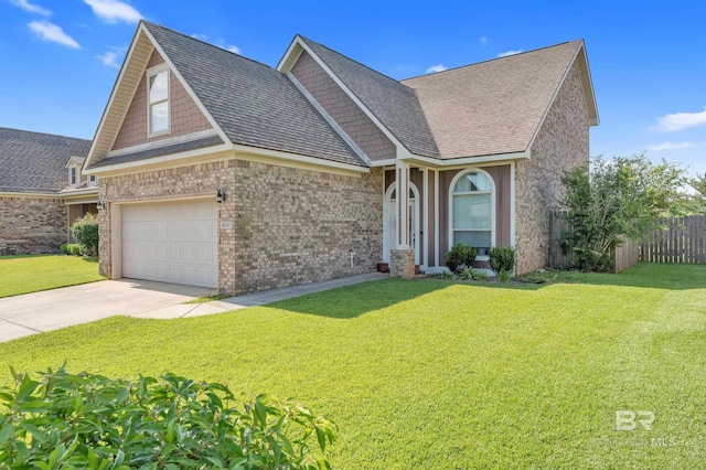 8847 Asphodel Ln, Daphne, AL 36526 - view of front of property featuring brick siding, concrete driveway, and a shingled roof