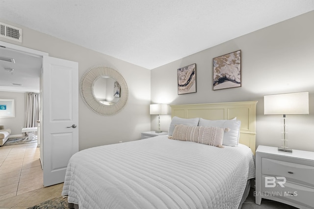 view of tiled bedroom