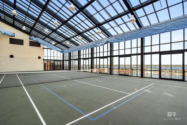 view of tennis court