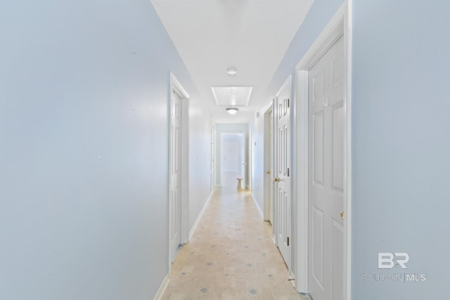 hallway featuring light hardwood / wood-style floors