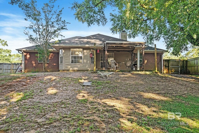 view of rear view of property