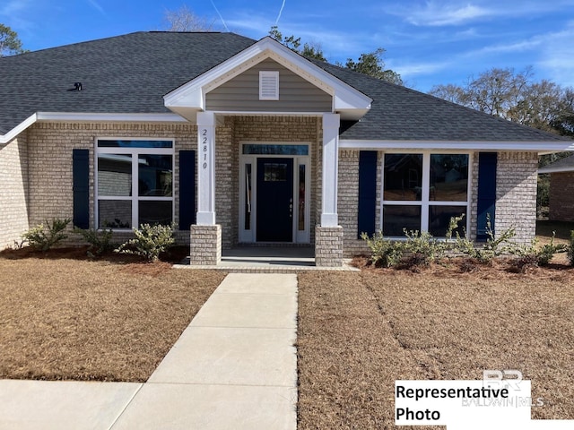 view of front of house with covered porch