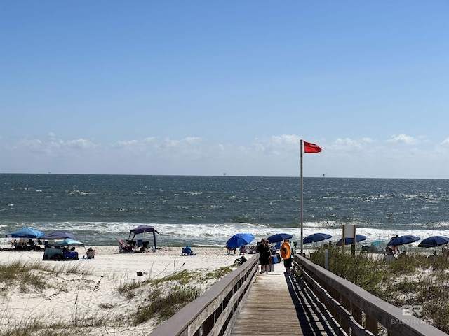 water view with a beach view