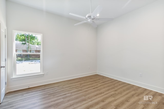 9264 Brighton Ave, Elberta, AL 36530 - spare room with light wood-type flooring, baseboards, and a ceiling fan