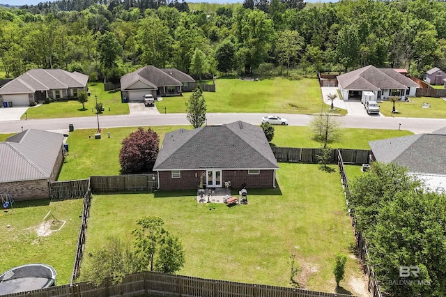 1500 Thames Dr, Foley, AL 36535 - birds eye view of property with a wooded view and a residential view