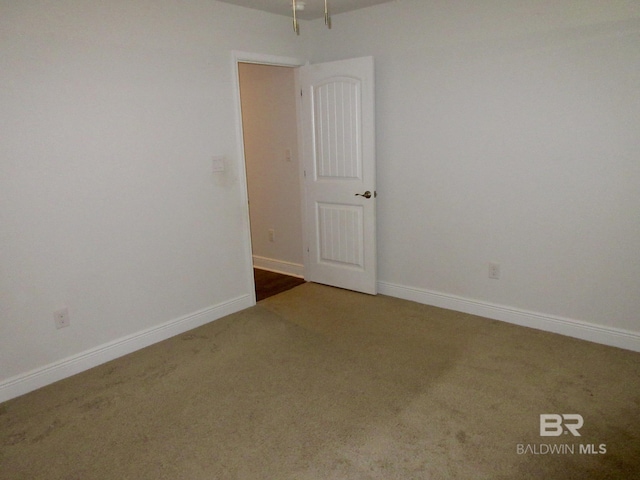 view of carpeted empty room