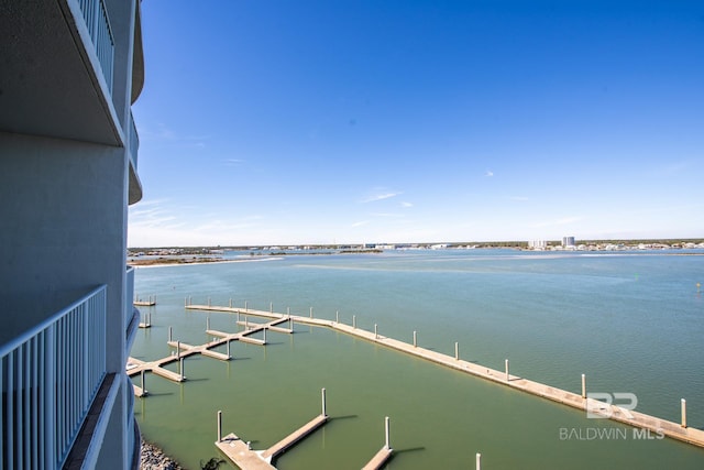 view of water feature