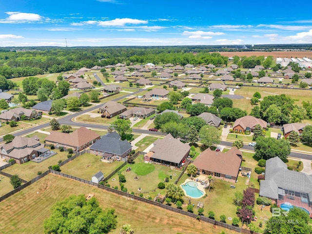 birds eye view of property featuring a residential view