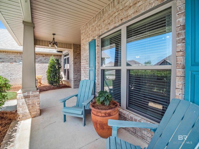 17163 Feder Dr, Foley, AL 36535 - view of patio with a porch