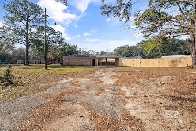 view of front of home