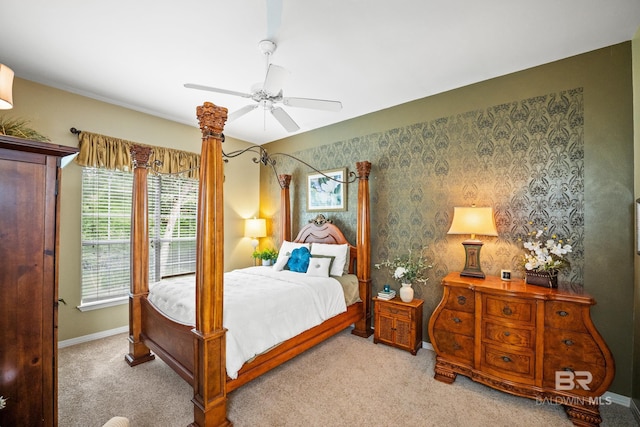 11346 County Road 99, Lillian, AL 36549 - carpeted bedroom with baseboards and ceiling fan