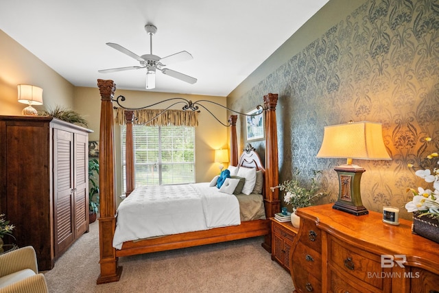 11346 County Road 99, Lillian, AL 36549 - carpeted bedroom featuring a ceiling fan