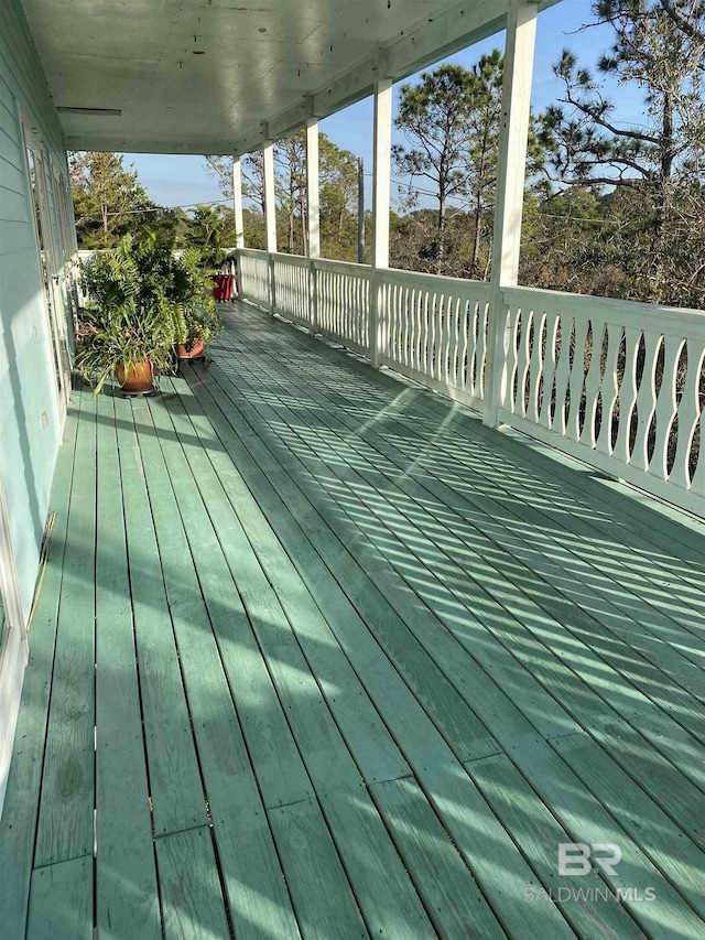 view of wooden terrace