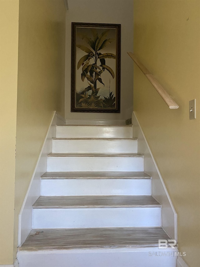 view of stairway