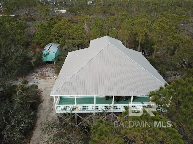 view of aerial view