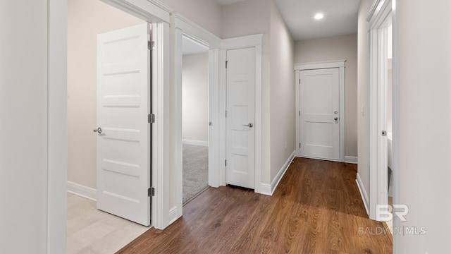10253 Secretariat Blvd, Daphne, AL 36526 - corridor featuring baseboards, wood finished floors, and recessed lighting