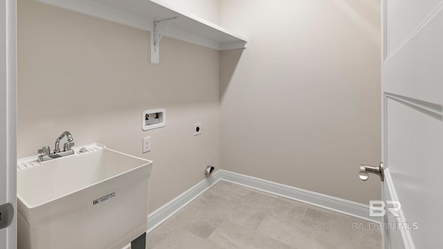 10253 Secretariat Blvd, Daphne, AL 36526 - washroom featuring washer hookup, electric dryer hookup, and baseboards