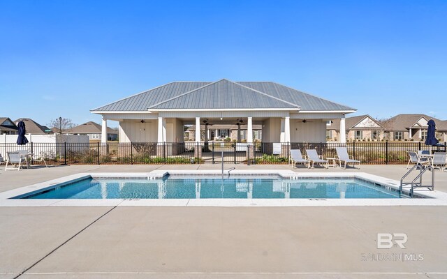 10253 Secretariat Blvd, Daphne, AL 36526 - community pool featuring ceiling fan, a patio, and a residential view