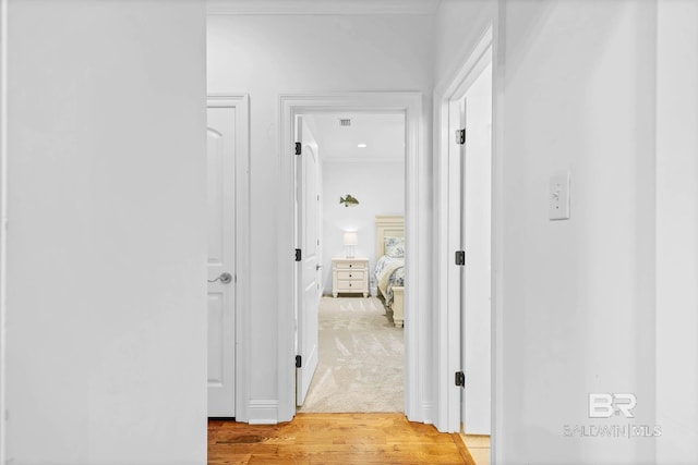 30230 Dolive Rdg, Daphne, AL 36527 - hallway with light wood-style floors and ornamental molding
