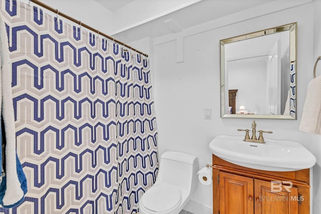 30230 Dolive Rdg, Daphne, AL 36527 - bathroom with vanity and a shower with shower curtain