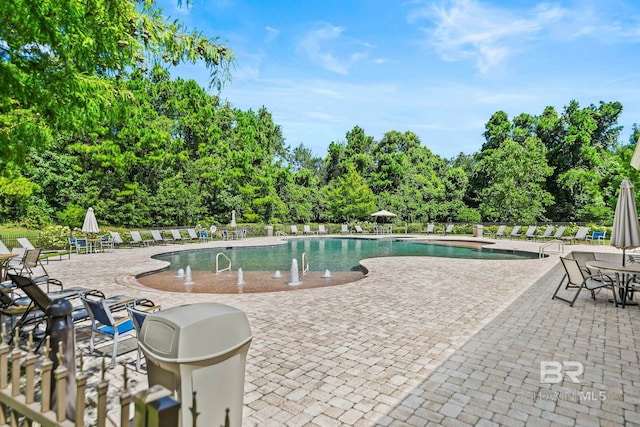 30230 Dolive Rdg, Daphne, AL 36527 - community pool with a patio and view of wooded area