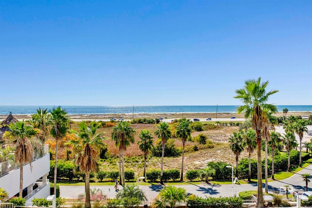 water view with a view of the beach