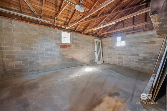 25121 State St, Elberta, AL 36530 - basement with wood ceiling