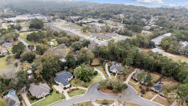 bird's eye view with a residential view