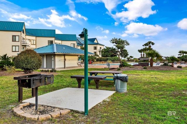 surrounding community featuring a lawn