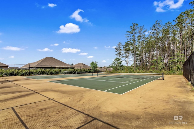 view of tennis court