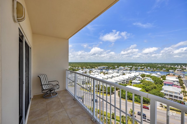 balcony featuring a residential view