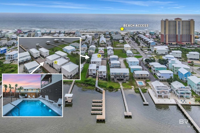1476 Sandpiper Ln Unit B, Gulf Shores, AL 36542 - aerial view of a large body of water and a pool area