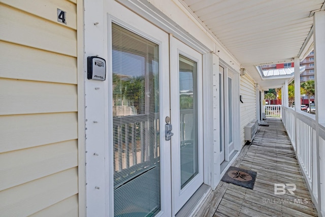 exterior space featuring a porch