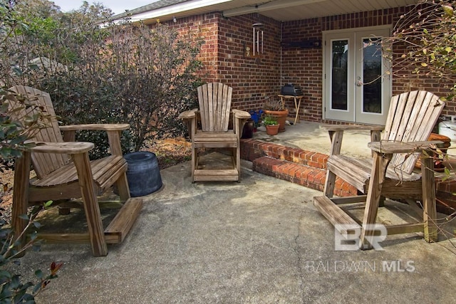 view of patio / terrace with french doors