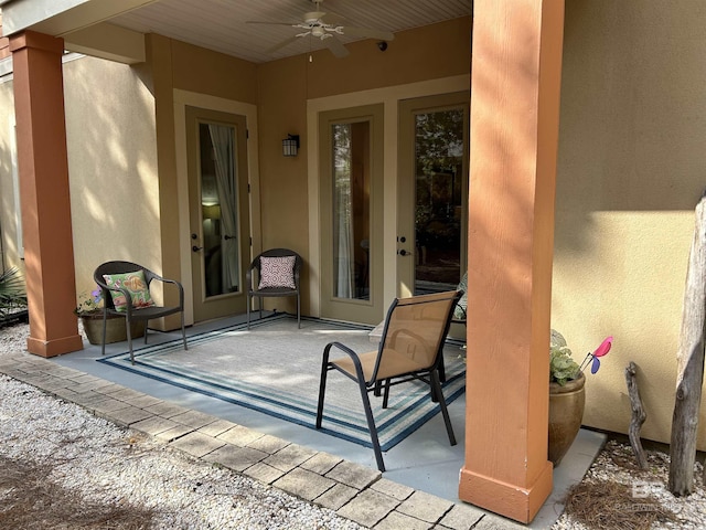 1430 Regency Rd Unit E102, Gulf Shores, AL 36542 - view of patio / terrace featuring a ceiling fan